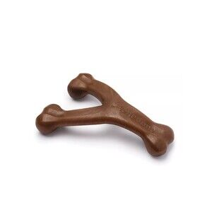 Benebeone Giant Bacon Wishbone Dog Chew Toy Made in the USA